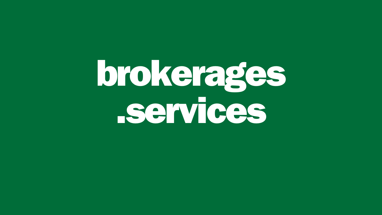 Brokerage service domain name